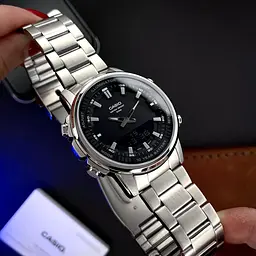 Чоловічий годинник Casio AMW-880D-1A Сріблястий ( AT1141-0221 ) - мініатюра 10