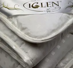 Ковдра зимова вовняна Iglen Тік двоспальна 172х205 - мініатюра 2