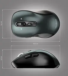 Миша комп'ютерна Yenkee YMS 2010BK Dual mode WL mouse GYRO (7090575) - мініатюра 8