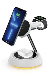 Бездротовий зарядний пристрій — настільний WiWU WI-W002 Power Air 15 W 3 в 1 для iPhone/A Apple Watch/Air - мініатюра 7