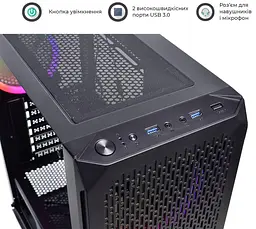 Корпус QUBE SHADOW Black (SHADOW_FCNU3) Без БП - мініатюра 6