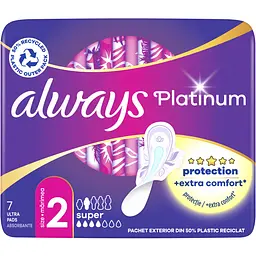 Гігієнічні прокладки Always Platinum Super Single 14 шт. (2 уп. х 7 шт.) - мініатюра 3