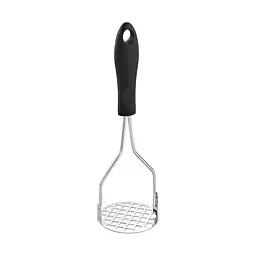 Товкачка картоплем'ялка для картоплі із пластиковою ручкою 23.5 см, Kitchen Master Чорний 87740