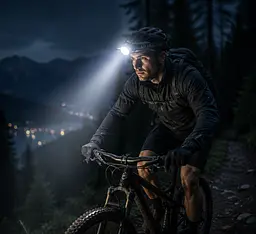 Налобний Ліхтарик M 10 pro / Потужний LED-світлодіодний ліхтар / Ліхтарик із заряджанням від Type-C - мініатюра 3