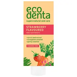 Дитяча зубна паста Ecodenta Mini лісова суниця з екстрактами моркви + калідент 10 мл