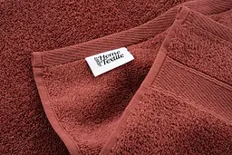 Рушник махровий Ardesto SuperSoft 50х90 см 100% бавовна теракотовий (ART2250RT)  - мініатюра 6