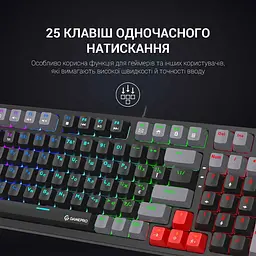 Клавіатура GamePro MK120B Blue Switches Black [MK120B] [111032] - мініатюра 5