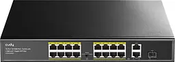 Комутатор Cudy FS1018PS1, 16 порт 10/100M PoE+ Switch with 2 Gigabit Uplink and 1 SFP Port  200W (FS1018PS1) - мініатюра 4