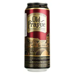 Уцінка. Пиво Old Prague Bohemian Dark Lager, темне, фільтроване, 4,4%, з/б, 0,5 л  - мініатюра 2
