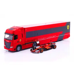 Ігровий набір - ВАНТАЖІВКА-ТЯГАЧ IVECO S-WAY ТА БОЛІД SF-24 (1:43) - мініатюра 2