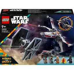 Конструктор LEGO Star Wars Збірний пакет Винищувач TIE і Корабель X-wing 1063 деталі (75393)