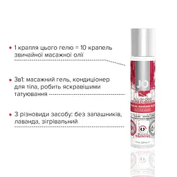Розігрівальний масажний гель та змазка 2 в 1 JO All-in-one Massage Glide - WARMING (30 мл) - мініатюра 3