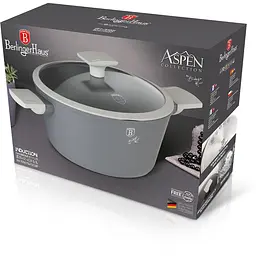 Каструля з кришкою Berlinger Haus Aspen Collection, 6,1 л, сіра (BH 7068) - мініатюра 2