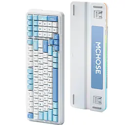 Ігрова клавіатура бездротова MCHOSE K99 Sky Blue Блакитний - мініатюра 6
