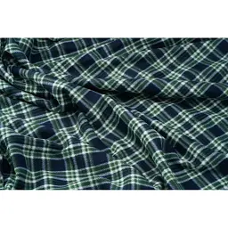 Плед Ardesto Flannel 200х160 см клітинка зелена (ART0702PB) - мініатюра 3