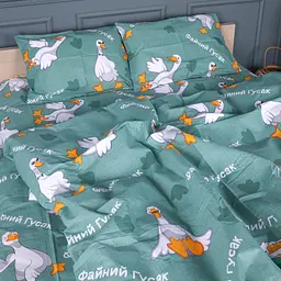 Простирадло MirSon Ranforce Elite Happy Duck 110 х 160 см (2200013128946) - мініатюра 5