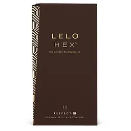 Презервативи Lelo Hex Respect XL, 12 шт.