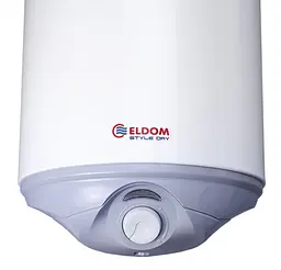 Водонагрівач Eldom STYLE DRY 50 л, 1,6 кВт, "сухий" ТЕН, вертикальний, SLIM, білий (72267WD) - мініатюра 3
