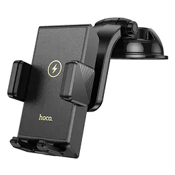 Автотримач Hoco HW22 з бездротовою зарядкою 15W чорний