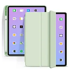 Чохол-книжка BeCover Tri Fold Soft TPU з кріпленням Apple Pencil для Apple iPad 10.2 2019/2020/2021 Light Green (708458) - мініатюра 3