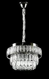 Хромована кришталева світлодіодна люстра Splendid Ray L2211/400/4+LED (CR), 40 см на 4 лампи E14 з LED-підсвічуванням - мініатюра 2