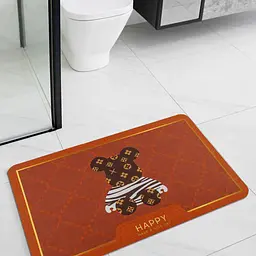 Вологопоглинаючий килимок Sticker Wall Happy 38 x 58CM x 3MM D SW-00001565 - мініатюра 5