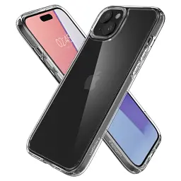 Прозорий чохол Spigen Ultra Hybrid Crystal Clear для iPhone 15 (ACS06793) - мініатюра 4