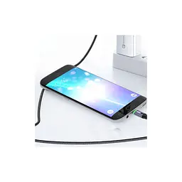 Дата кабель USB 2.0 AM to USB-C 2.0m 3A LED black Essager (EXCT-XGA0G) - миниатюра 3