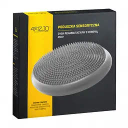 Балансувальна подушка-диск 4FIZJO PRO+ 33 см (сенсомоторна) масажна Grey 4FJ0314 (P-5907739314475) - мініатюра 5