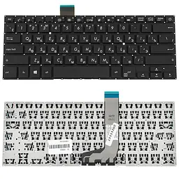 Клавіатура для ноутбука ASUS (X405 series) rus, black, без фрейма (оригінал) - мініатюра 2