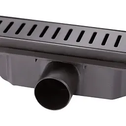 Трап лінійний Qtap Dry FA304-700MBLA з нержавіючою решіткою 700x73 - мініатюра 4