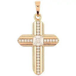 Кулон XUPING Позолота 18K "Хрест з цирконієм" для ланцюжка 271475