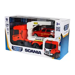 Ігровий набір серії "Big Truck" – ЕВАКУАТОР SCANIA З МАШИНОЮ (світло, звук) TechnoDrive 6408KS - мініатюра 3