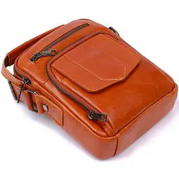 Чоловіча шкіряна сумка Vintage 16х20х4,5 см sum0020296 - мініатюра 4