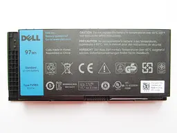 Акумулятор для ноутбука Dell Precision M4800 FV993, 8310 mAh (97Wh), 9cell, 11.1V, Li-ion, чорний