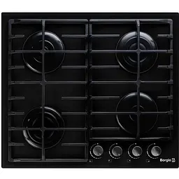 Варильна поверхня газова Borgio 6190-17 (Black Glass) FFD