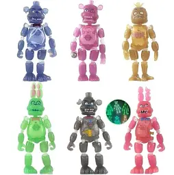 Набір фігурок FNAF Five Nights At Freddy's П'ять ночей із Фредді Аніматроніки 6 шт