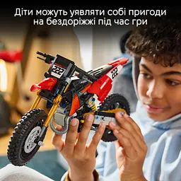 Конструктор LEGO Technic Мотоцикл Ducati Desmo450 MX Factory 457 ел. (42238) - мініатюра 14