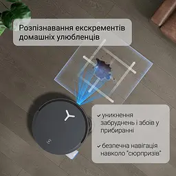 Робот-пилосос Ecovacs Deebot X8 Pro Omni DEX56 BL Black - мініатюра 6