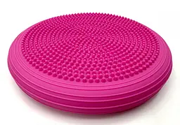 Балансувальна масажна подушка 32 см EasyFit Cushion-2 рожева з насосом - мініатюра 4