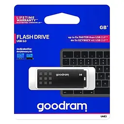 USB флеш накопичувач Goodram 16GB UME3 Black USB 3.0 (UME3-0160K0R11) - мініатюра 4