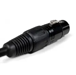 Мікрофонний кабель XLR Male - XLR Female Cascha CCSM1BK1 1 м - мініатюра 4