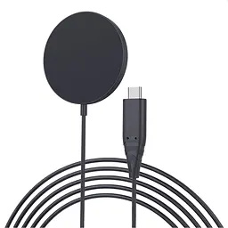 Бездротовий зарядний пристрій Choetech T518-F-BK Wireless Magenetic Charger Black [101514] - мініатюра 2