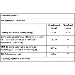 Комплекс для підвищення тестостерону Nutrex Research Alpha-T 60 капсул - мініатюра 2