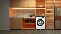TCL Пральна машина фронтальна, 6кг, 1000, B, 45см, дисплей, пара, інвертор, білий - мініатюра 6
