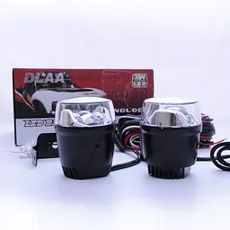 Протитуманні LED Фари круглі / Лінзовані / кнопка вкл / викл / D70 мм / 12V / 9W / 6000K-ZES / 2 шт. - мініатюра 2