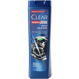 Шампунь проти лупи Clear Men Deep Clean Глибоке очищення 225 мл