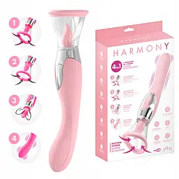 Вібратор Yoba Harmony Rose 22.5 см рожевий - мініатюра 5