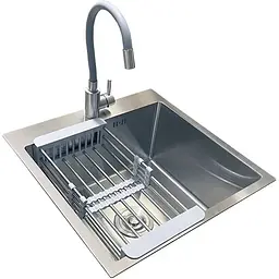 Комплект мийка + змішувач Romzha Arta U-450 (C) - мініатюра 3