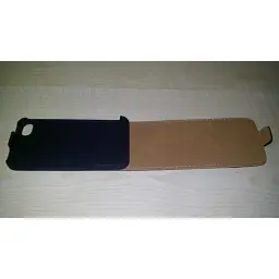Чохол для iPhone 4 шкіряний чорний матовий - мініатюра 2